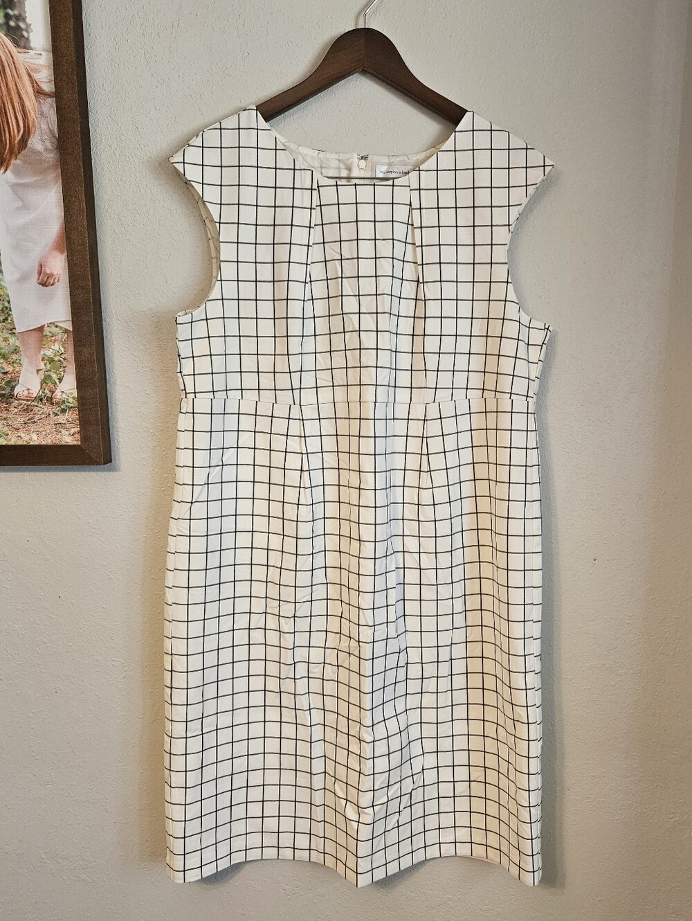 Christopher & Banks NWT Windowpane Career Dress Sz 16